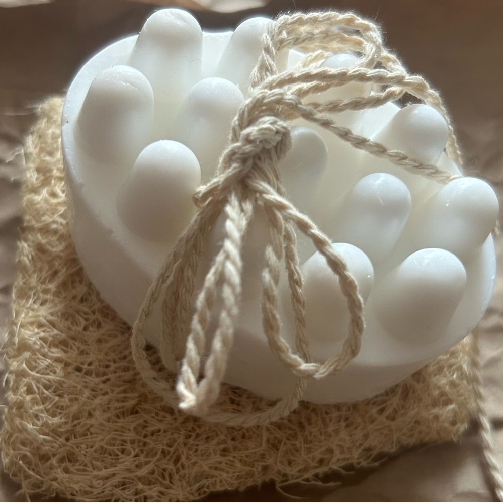 White Massage Soap Bar